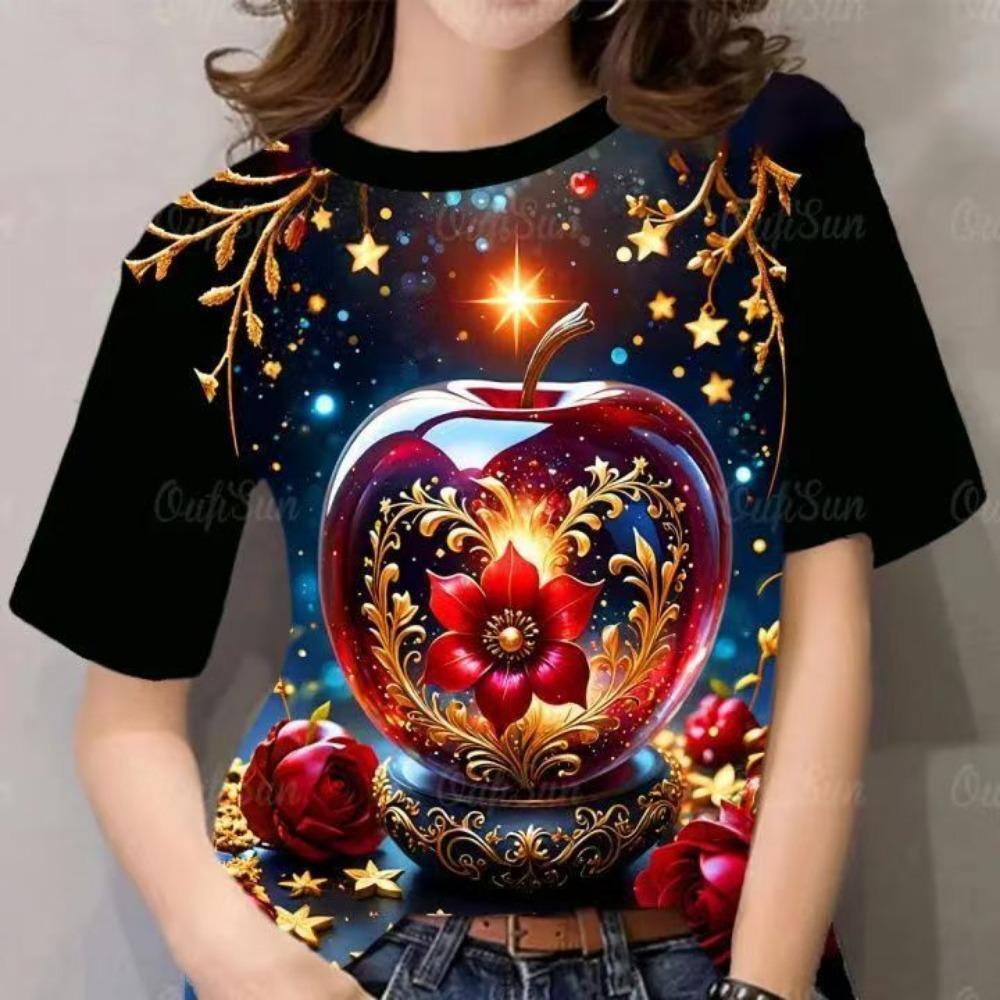 

Women s printed short-sleeved T-shirt S