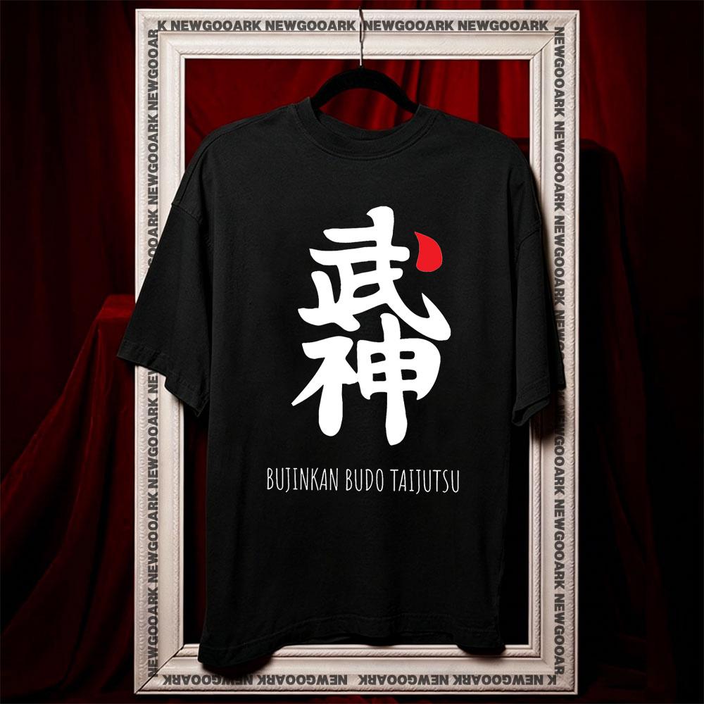 

Kanji Bujinkan Ninjutsu Japanese shirt Women Unisex Casual cotton printed t shirts Adult fashion ropa hombre 3XL