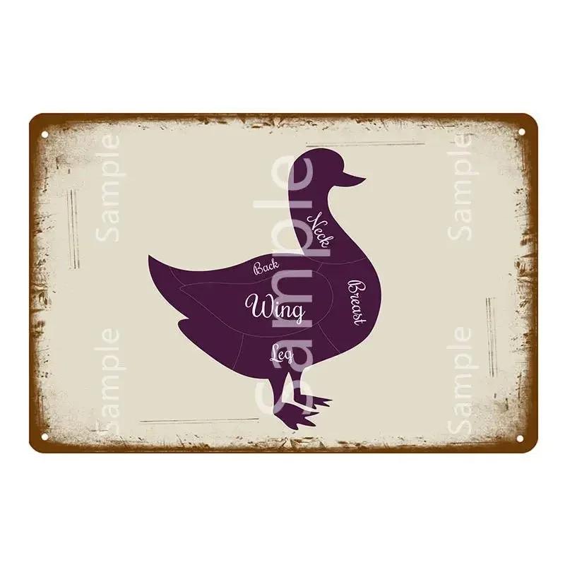 

Свіжа Свинина Схема Розрубу Металеві Знаки Колекція М яса Бляшані Знаки Ретро Живопис Настінна Табличка Кухня Ресторан Домашній Декор Мурал 20x30cm（7.8x11.8inch）