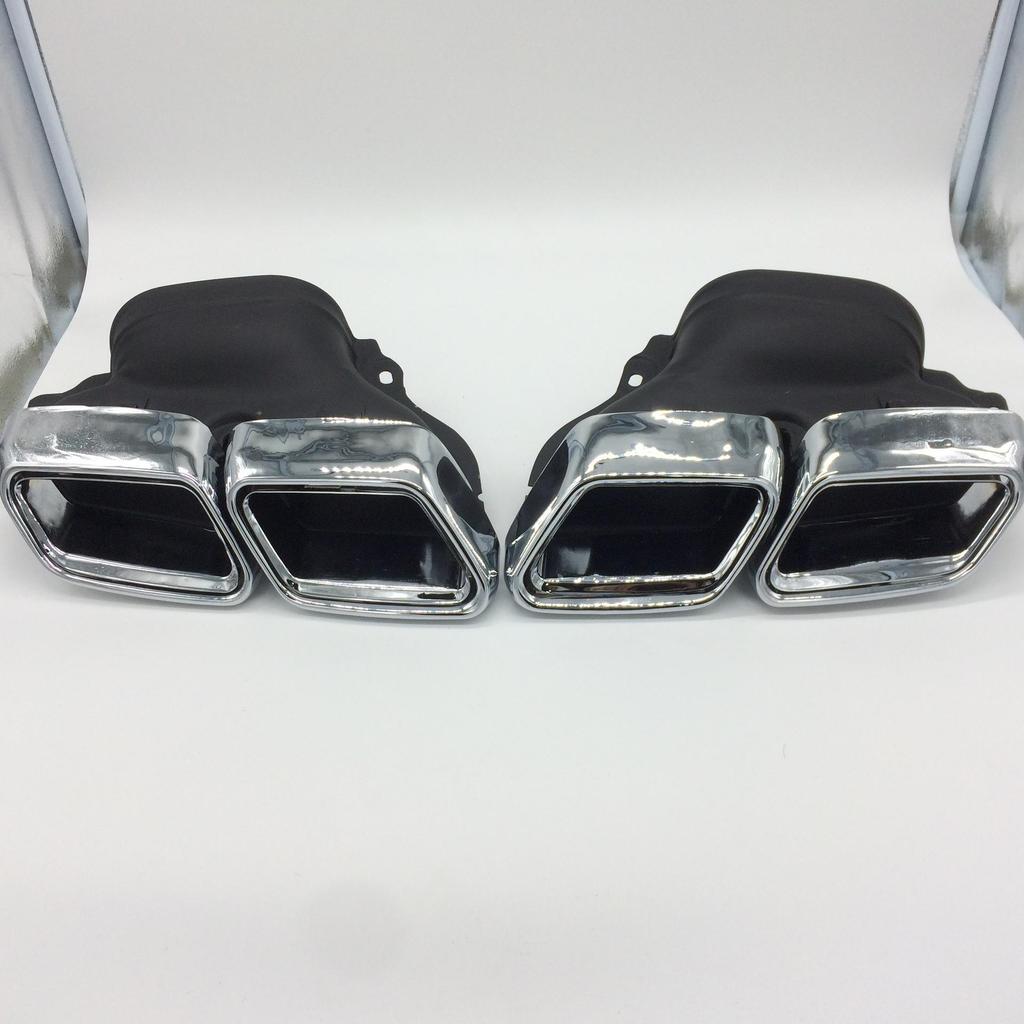 Mercedes-Benz W212 Edelstahl Vierfach-Auspuffschalldämpfer und Endrohre