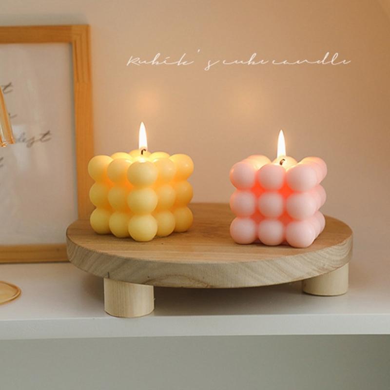 6x6cm Cube Candle Aroma Scented Candles Natural Soy Wax AromatherapyFragrant Birthday Gift