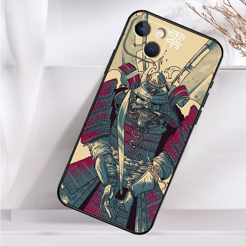 Samurai Mask Demon Shockproof Case For iPhone 17 16 15 14 11 Pro Max Plus 12 13 Mini 16e 17 Air Phone Cover
