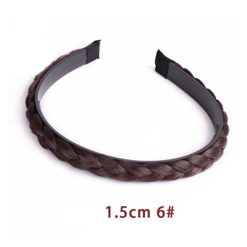 Fascia per capelli intrecciata senza denti Fascia per capelli con trecce Fascia per capelli in capelli sintetici Fascia per capelli intrecciata per donna