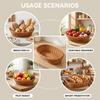 Wicker Storage Basket For Bread Vegetable Fruit Natural Look Organizer