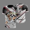 Men's One Piece Anime T-Shirt Zoro Hunter Print Boys Clothes Girls Short Sleeve Men Jersey Casual Lightweight Tops