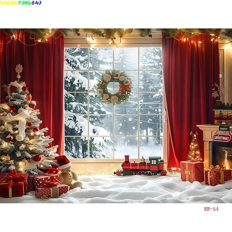 Black Gold Happy New Year Backdrop Merry Christmas Glitter Photography Background Family Prom Holiday Party Decoration RR-28