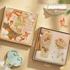 Chinese Style Koi Fish Metal Bookmark Gift Set - High-End Graduation Souvenir for Primary School Students