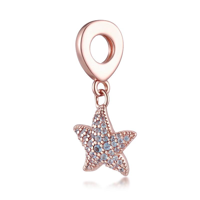 Rose Gold Multiple Series Charm Beadpendantapplicable To Original Plated Rose Gold Jewelry & Diy Making Fine Gift