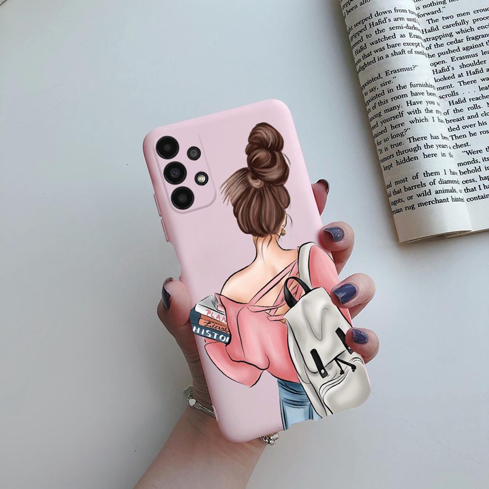 For Cover Samsung Galaxy A13 A33 A53 A73 5G Beautiful Girl Soft Silicone Case For Samsung A13 4G A 13 A135F GalaxyA13 Funda Case