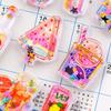 3D Cute Sequined Animal and Character Set of Perfect for Smartphone Water DIY Creative Gifts for Kids Set of Water-filled Puku-Puku Stickers,