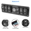 6 Gang 24V 12V Switch Panel Car Light Toggle Truck Buttons Voltage Test RV Caravan Accessories For Boat Marine Trailer CamperGood product