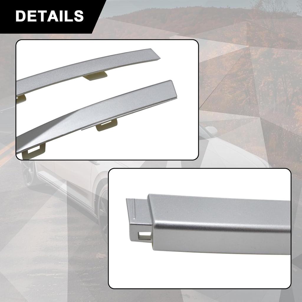 SecosAutoparts 3 szt. Listwa ozdobna zderzaka przedniego Kompatybilna z Land Range Rover L405 2018 2019 2020 2021 2022