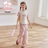 FULUOMI Girls' Summer Casual Two-Piece Set