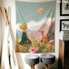 Little Prince Hush Wall Hanging Printed Fabric Blanket Decorative Tapestries for Bedroom Living Room Home Decor