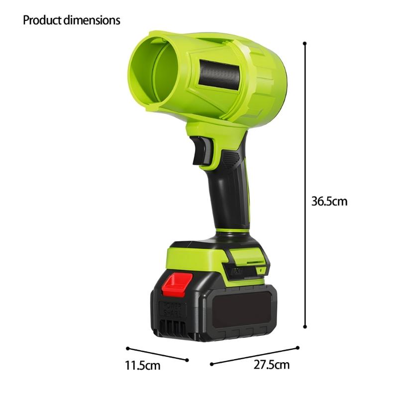 High Speed Blower Double Battery System 110V Brushless Motor Solid Aluminum Alloy Portable For Home Workshop