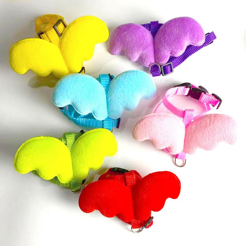 Roztomilý postroj a vodítko pro králíky s andělskými křídly pro kočky, králíky, personalizované postroje pro králíky, doplňky pro králíky, oblečení pro křečky