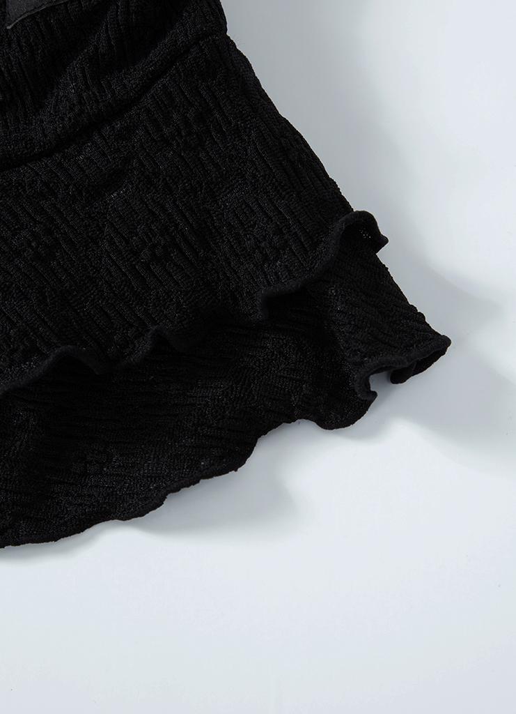 Aejeuon Blossom Mini Dress / Black