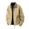 Autumn New Fake Two-piece Lapel Jacket Men's Fashion Casual Lapel Loose Coat