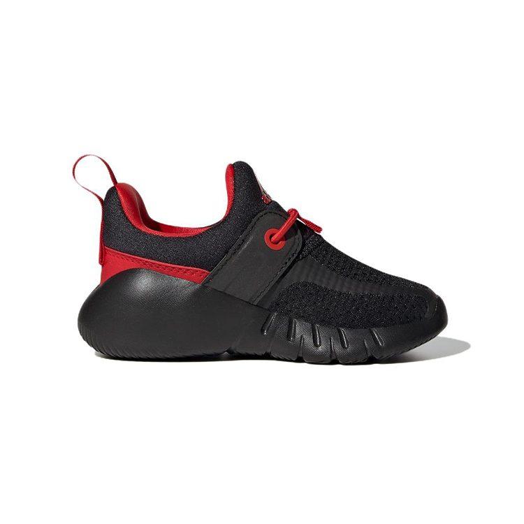 Adidas Rapidazen I Comfortable Abrasion Resistant Breathable Low top Toddler Shoes Black Red Infant And Toddler GY6652
