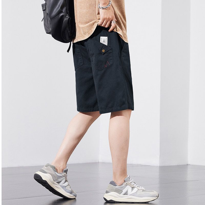 Wassup Lightweight and Breathable Five-Point Cargo Shorts for Men, Summer American High Street Sports Casual Retro Trendy Shorts