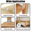 20Set-6Set Butterfly Corner Bracket with Screws Detachable Corner Brace L Shape Right Angle Metal Brace for Furniture Drawers