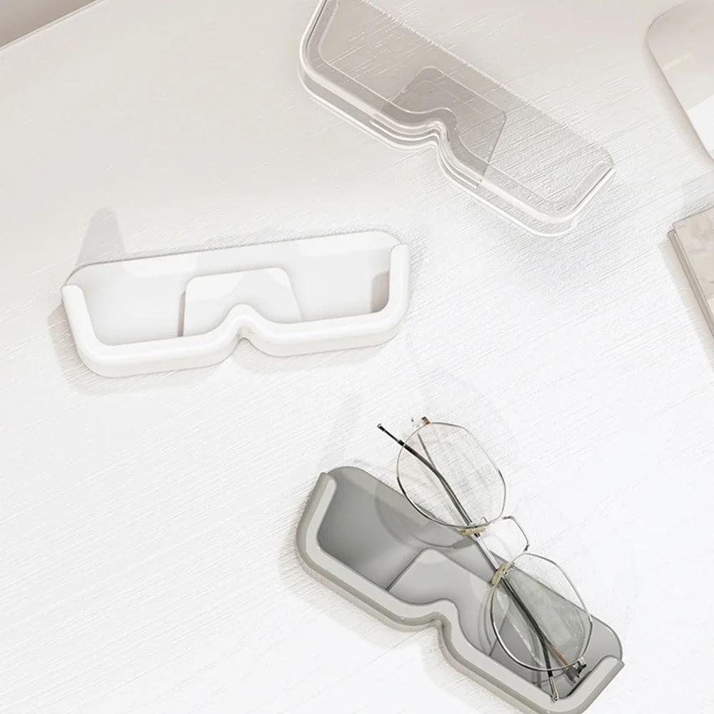 Wall Mounted Glasses Organizer, No Drill Sunglasses Display Rack, Decorative Storage Holder for Eyeglasses & Home Dec