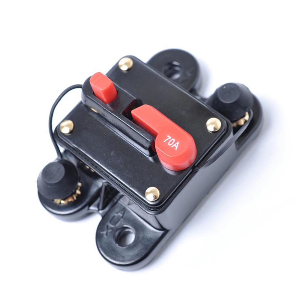 Universal Circuit Breaker 12V Automatic Reset with Protective Black Boot