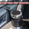 2 PCS Black Cup Holder,Waterproof And Durable,Portable Multifunction,Fit Most Size Mugs,Cup Holders That Fit Most Cars,Car Storage Cup