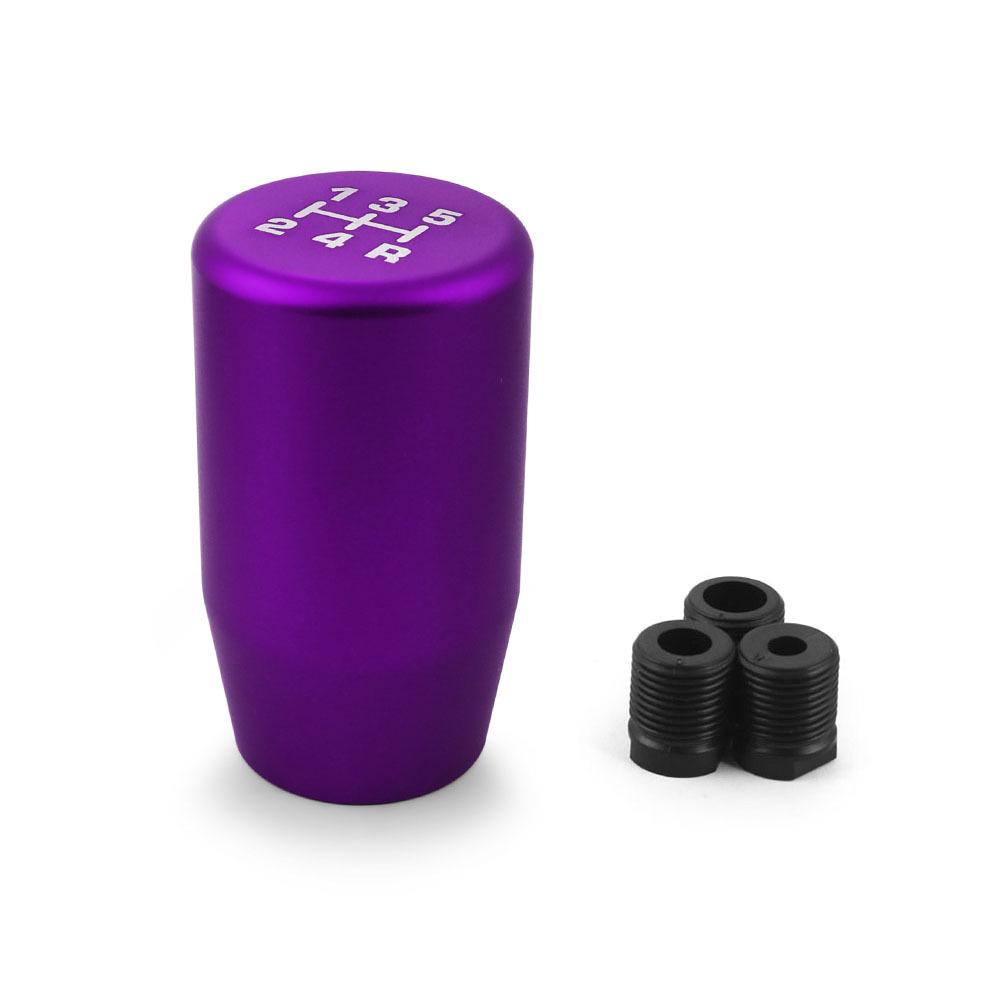 Aluminum 5-Speed Gear Shift Knob with 3 Adapters for Manual Transmission