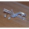 Hidden Channel Valance Clips 1-7/8inch 10pcs Clear Color for Faux and Real Wood Window Blinds Retainer Holder Clip for The Valance with a Groove in