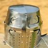Templar Helmet Medieval Crusader Helmet Templar Knight Helmet Silver Finish