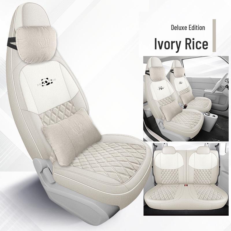 Panda Mini Cute Girl Car Seat Cover - Universal Full Coverage, All Seasons