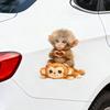 Samolepka opice Roztomilá opice držící plyšovou hračku Samolepka Vodotěsná PVC nálepka na okno ledničku notebook láhev na vodu telefon auto