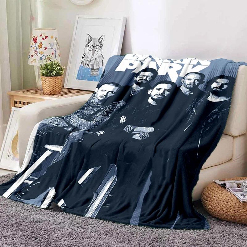 HOT L-Linkin Park Rock Band Classic Soft Plush Blanket,Flannel Throw Blanket for Living Room Bedroom Picnic Bed Sofa Cover