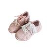Ballet Style Lace Pearl Platform Women's Spring New Versatile Niche Retro Sports and Leisure Shoes