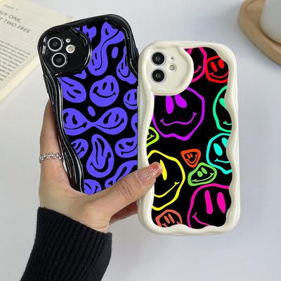 Ochranné pouzdro na telefon Ae88 Lovely Smiley Art pro Xiaomi Poco X5 F6 Redmi Note 13 12 11 Pro 13C 12C A3 Huawei Honor 90 Wave TPU zadní kryt