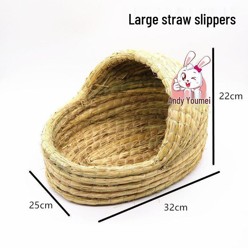 Handgeflochtenes Versteck für Chinchillas & Hamster: Warmes Holznest für Kaninchen & Meerschweinchen