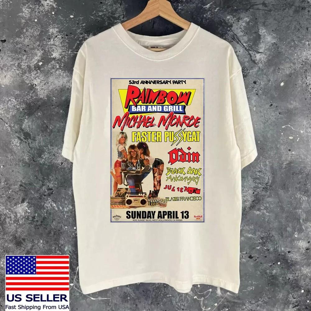 Faster Pussycat Rainbow Bar And Grill T Shirt Size S-5XL LI1780 Unisex T-Shirt S