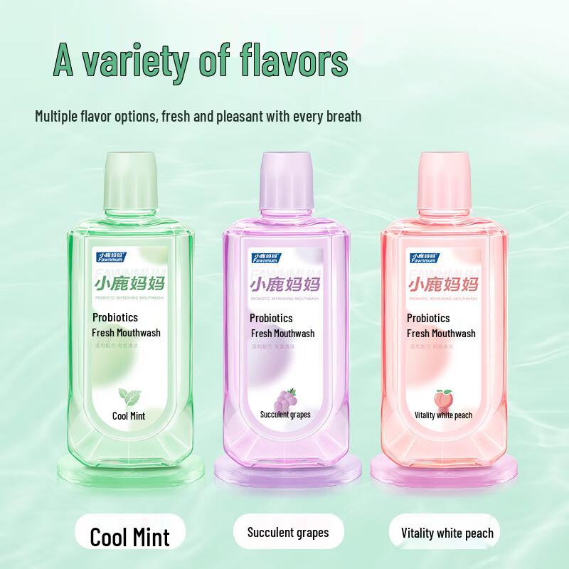 Fawnmum Fresh Breath Mouthwash (3-Bottle Pack)