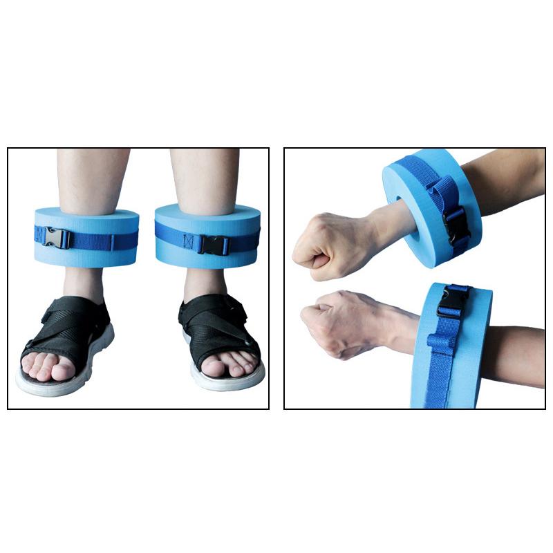 1Pcs Water Ring Eva Foam Aquatic Cuffs With Quick Release Buckle Swimming Float Ring For Swim Fitness Training