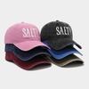 European and American Simple and Retro Washed Cotton Letter Embroidery Cap Men's and Women's Casual and Versatile Outdoor Sunshade Baseball Cap Tide