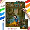 Snow White and Seven Dwarfs Digital Oil Painting Art Kit DIY Handmade Home Decoration Gift