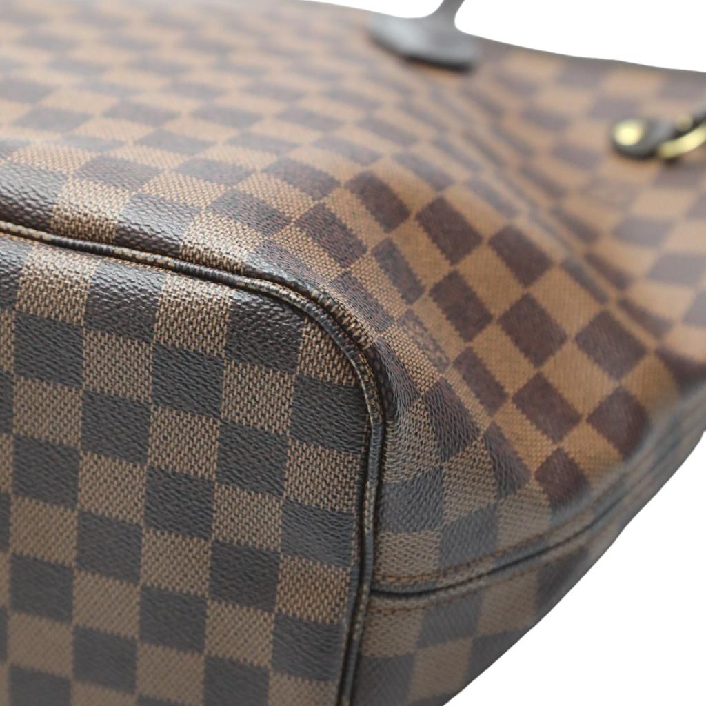 LOUIS VUITTON Damier No pouch Tote Bag Damier canvas Brown Women N41358 Used