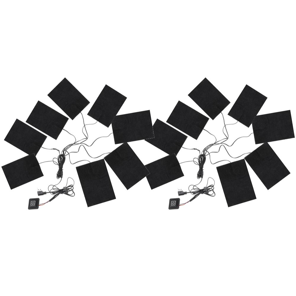 3 Stufen Elektrischer Stoffheizer USB Heizkissen Outdoor Thermisch Winter Heizweste Pads Westenheizung für DIY Beheizbare Kleidung