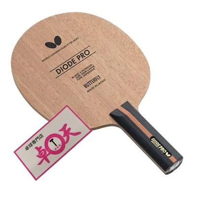 Table Tennis Racket with Table Tennis Butterfly Diode Pro Sticker, (FL)