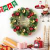 Décoration de Noël en rotin: Couronne, Guirlande, Ornements d'Arbre et Décorations de Porte