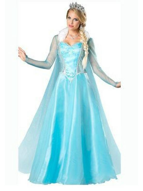 Women's Princess Anna Frozen Costume Dress - Halloween Edition