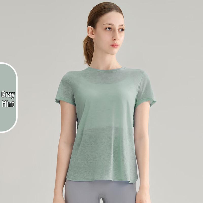 Junbie Bamboo Slub Open Back Sports Yoga T-Shirt One Size