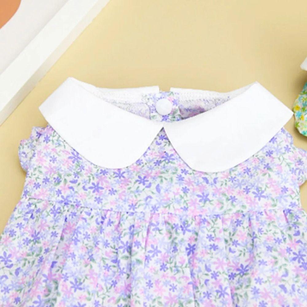 Soft Pet Summer Princess Skirt Cotton Cat Floral Dress Comfortable Pet Vest  Small Animal