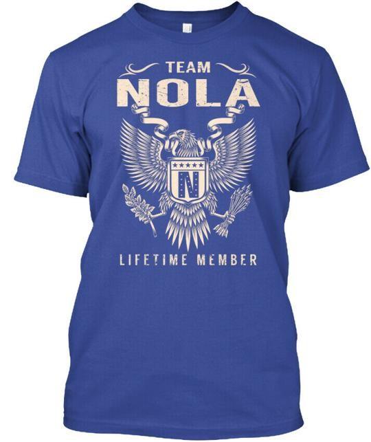 

Team Nola Lifetime Member N T-Shirt Made in the USA Size S to 5XL 4XL
